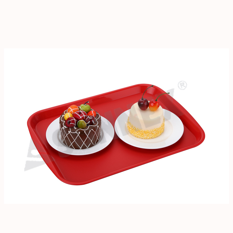 Fast Food Pp Tray With Side Handles And 6 Colours