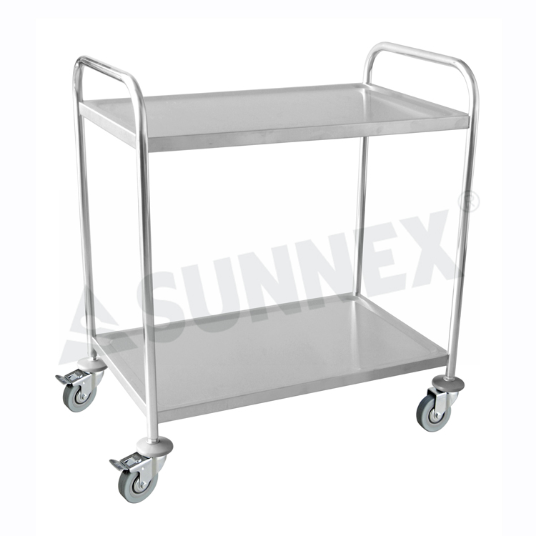 Stainless Steel Kitchen And Catering Service Trolley