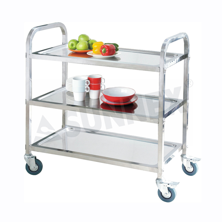 Stainless Steel Service Trolley