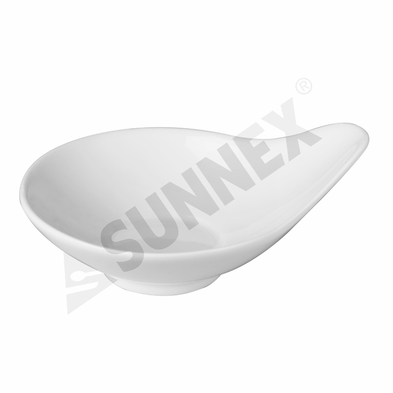 White Color Porcelain Jam Dish