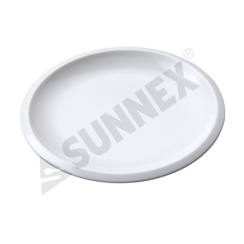 White Color Porcelain Round Plate