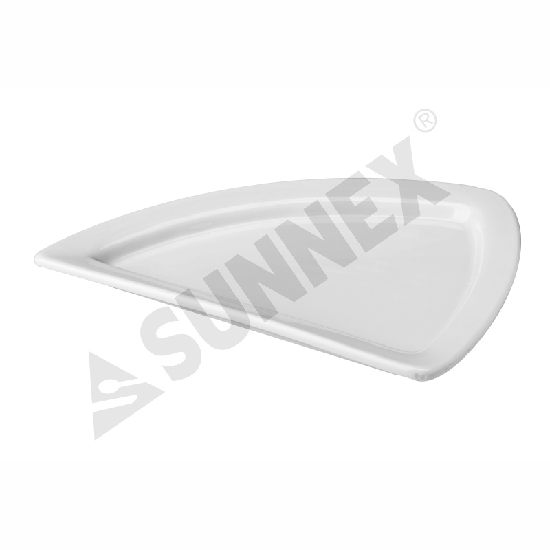 White Color Porcelain Shark Plate