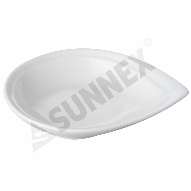 White Color Porcelain Snack Dish