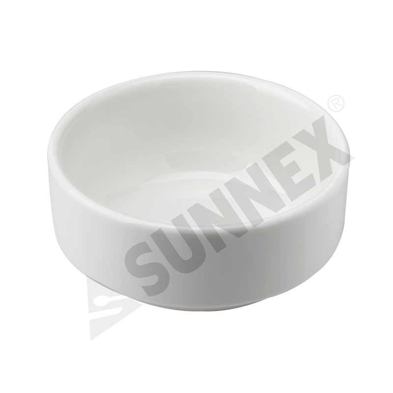 White Color Porcelain Stackable Soup Cup